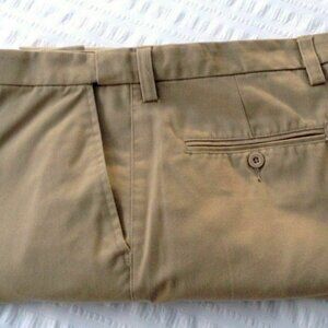 Gordon Men NWOT Pants Size 38" Waist x 30" Length Khaki 65% Poly X 35% Cot